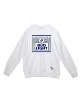 Mitchell & Ness x Bud Light Men's White New England Patriots The Crest Pullover Sweatshirt