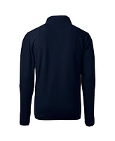 Cutter Buck Men's Navy Notre Dame Fighting Irish Play Like A Champion Today Cascade Eco Sherpa Fleece Quarter-Zip Sweatshirt