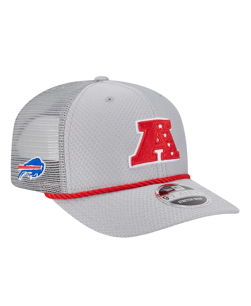 New Era Men's Gray Buffalo Bills 2025 Pro Bowl 9SEVENTY Stretch-Snap Hat