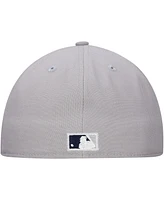 New Era Men's Gray York Yankees Duo Logo 2.0 59FIFTY Fitted Hat