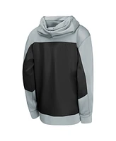 Nike Big Boys and Girls Silver/Black San Antonio Spurs Authentic On-Court Showtime Performance Full-Zip Hoodie