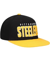 Outerstuff Preschool Black/Gold Pittsburgh Steelers Lock Up Snapback Hat