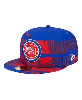 New Era Men's Blue Detroit Pistons Tip-Off 59FIFTY Fitted Hat