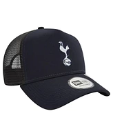 New Era Men's Navy Tottenham Hotspur 9FORTY A-Frame Trucker Adjustable Hat