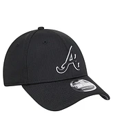 New Era Men's Black Atlanta Braves Pivot 9FORTY Adjustable Hat