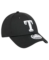 New Era Men's Black Texas Rangers Pivot 9FORTY Adjustable Hat