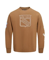 Pro Standard Men's Brown New York Rangers Paint the City Pullover Sweatshirt