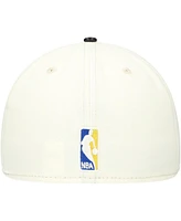 New Era Men's White/Black Golden State Warriors Visor Two-Tone 59FIFTY Fitted Hat