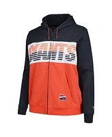 New Era Women's Black San Francisco Giants Plus Color Block Full-Zip Hoodie