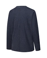Pressbox Women's Navy Notre Dame Fighting Irish Chandler Olive Leaf Arch Long Sleeve T-Shirt