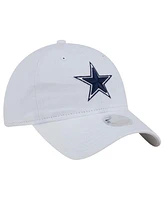 New Era Women's White Dallas Cowboys Main 9TWENTY Adjustable Hat