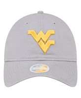 New Era Women's Gray West Virginia Mountaineers Logo 9TWENTY Adjustable Hat