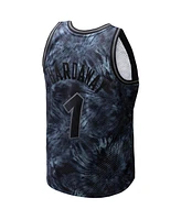 Mitchell & Ness Men's Penny Hardaway Black Orlando Magic Hardwood Classics 1984/85 Tie-Dye Swingman Jersey