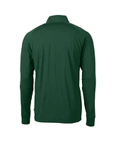 Cutter & Buck Men's Green Notre Dame Fighting Irish Adapt Knit Quarter-Zip Pullover Jacket