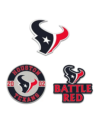 Wincraft Houston Texans Three-Piece Collector Pin Set