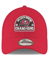 New Era Men's Red Tampa Bay Buccaneers 2024 Nfc South Division Champions 9FORTY Adjustable Hat