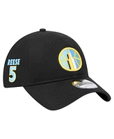 New Era Men's Angel Reese Black Chicago Sky Name Number Sidepatch 9TWENTY Adjustable Hat