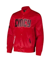 Pro Standard Men's Red Cincinnati Reds City Connect Satin Full-Snap Jacket