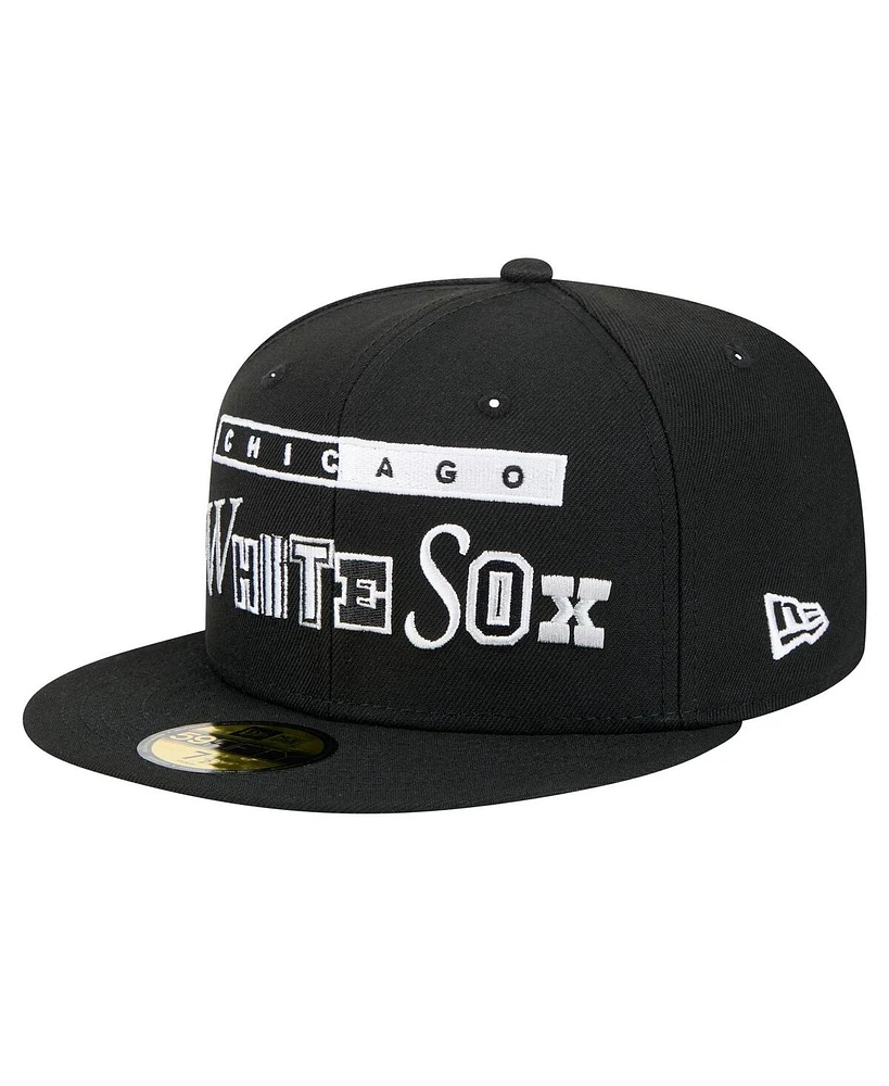 New Era Men's Black Chicago White Sox Ransom 59FIFTY Fitted Hat