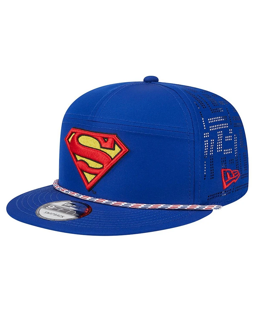 New Era Men's Blue Superman 9FIFTY Adjustable Hat