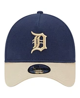 New Era Men's Navy Detroit Tigers Moleskin A-Frame 9FORTY Adjustable Hat