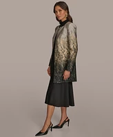 Donna Karan New York Metallic Ombre Open-Front Topper Jacket