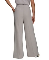 Donna Karan New York Petite Mid-Rise Wide-Leg Pants