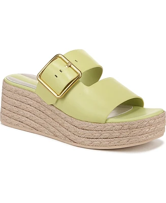 Franco Sarto Women's Taziana Open Square Toe Espadrille Slide Platform Sandals