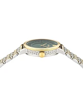 Versace Women's Swiss Greca Fortuna Two-Tone Stainless Steel Bracelet Watch 35mm