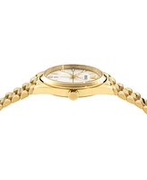 Versace Men's Swiss Millenyium Gold Ion Plated Bracelet Watch 40mm