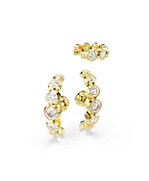 Swarovski Imber Gold-Tone Plated Round Cut Ear Cuff Sets