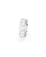 Swarovski Matrix Vittore Silver-Tone Pear Cut Ring
