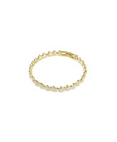 Swarovski Una Angelic Gold-Tone Plated Round Cut Necklace and Bracelet Set
