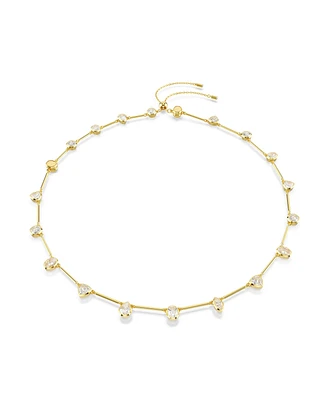 Swarovski Imber Mixed Cuts White Gold-Tone Plated Tennis Necklace