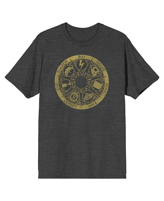 Harry Potter Gold Horcrux Men's Black T-shirt-Large