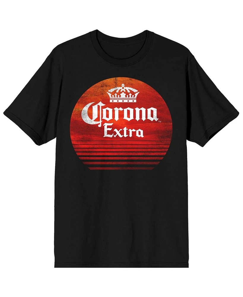 Corona Big & Tall Extra Red Circle Black T-Shirt-6XL