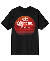 Corona Big & Tall Extra Red Circle Black T-Shirt-6XL