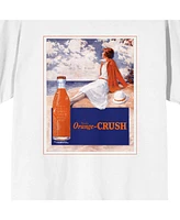 Orange Crush Woman On Seashore Men's White