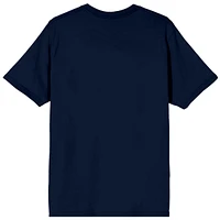 Harry Potter Men's Quidditch Seeker Line Art Navy T-shirt-xl