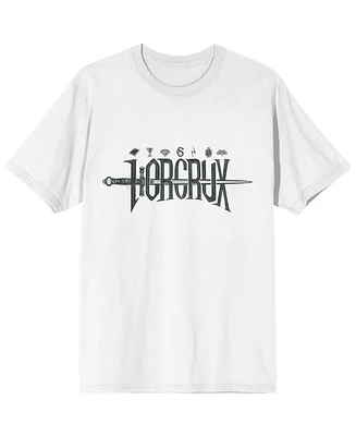 Harry Potter Big & Tall Horcrux with Sword Icon White Graphic Tee - 4XLB