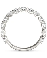 Charles & Colvard Moissanite Trellis Set Wedding Band (1-1/2 ct. t.w) in 14k White Gold