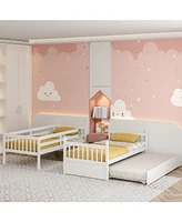 Pull-Out Trundle and Ladder, Perfect for Kids Rooms and Guest Spaces