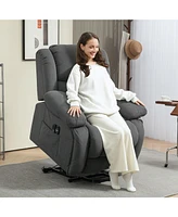 Homcom Power Lift Recliner Chair with Vibration Massage and Heat,