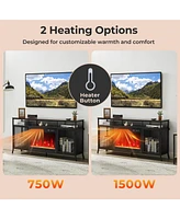 Electric Fireplace Insert Heater with Overheat Protection for Safe and Cozy Heating Solution