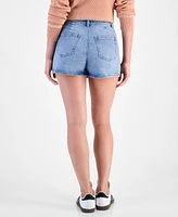 And Now This Women's Side-Button Denim Mini Skort, Exclusively at Macy's
