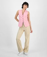 Boss Orange Women's V-Neck Sleeveless Button-Front Vest