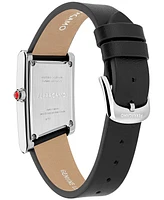 Ferragamo Women's Swiss Asymetrique Black Leather Strap Watch 22x36mm