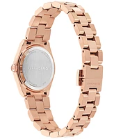 Ferragamo Women's Swiss Vega Upper East Diamond Accent Rose Gold Ion Plated Bracelet Watch 28mm