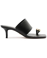 Arezzo Women's Kendall Mid Stiletto Slip-On Sandals