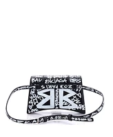 Pre-Owned Balenciaga Xs Hourglass Belt Bag Printed Leather